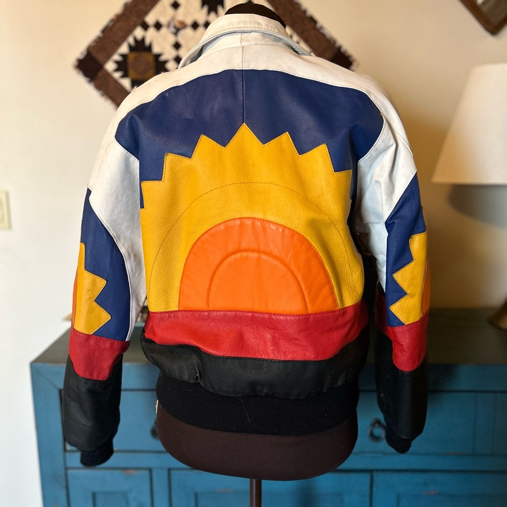 Michael Hoban WhereMI Where M I leather jacket. Small/Medium